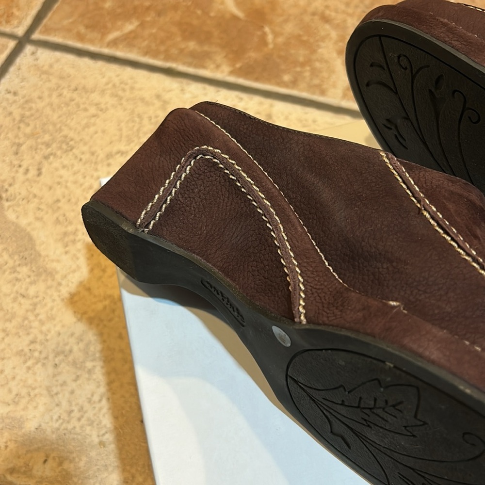 Nurture Voyage Clogs or slip on, Size 7 1/2M, Leather upper, Made in Brazil, NEW - Picture 10 of 11
